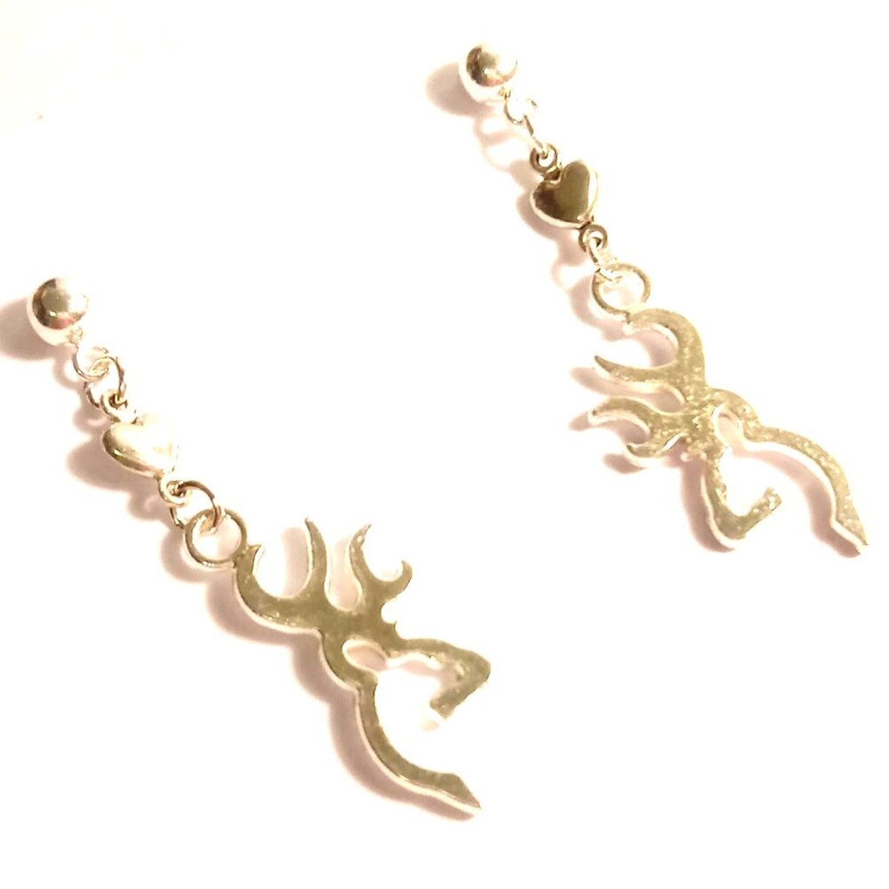 Browning Buck Love Charm Earrings